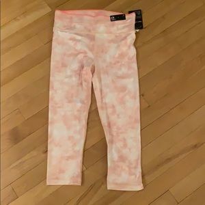 Orange & white tie dye crop legging